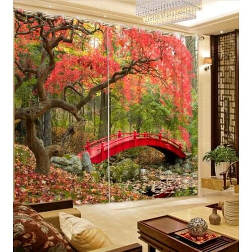 High quality custom Curtains Decoration European 3D Curtains For Living room Blackout curtains