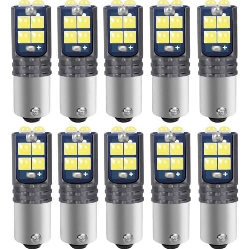 10PCS New T11 233 363 BA9S Super Bright Led Bulbs Auto Interior Reading Dome Lamp Parking Lights Car Goods White Red Yellow Blue