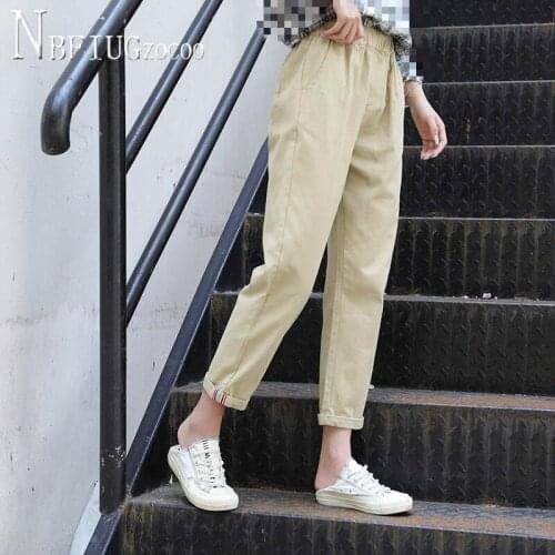 2020 Young Lady Casual Women Harem Pants Fashion Ankle Length Female Trousers