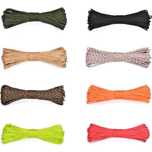 9-Core Paracord For DIY Paracord Cord Lanyard Bracelet Braided Rope Camping Rope 4mm Clothesline