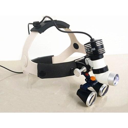 High Quality 2.5X/3.5X Binocular Magnifier Dental Surgical Loupes+ 5W LED Medical Headlight Headlamp