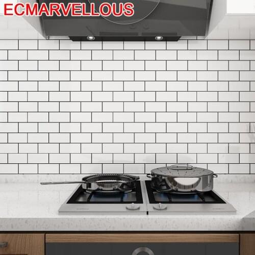 Sideboard Adesivo Fotobehang Oil Proof Wall Paper Home Decor Papier Peint Waterproof Pared Papel De Parede Kitchen Wallpaper