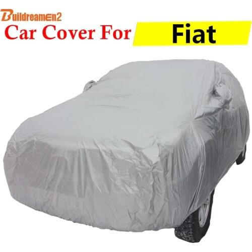 Buildreamen2 Outdoor Car Cover Anti-UV Sun Shield Rain Snow Scratch Protector Auto Cover For Fiat Siena 600 500 Linea Uno Punto