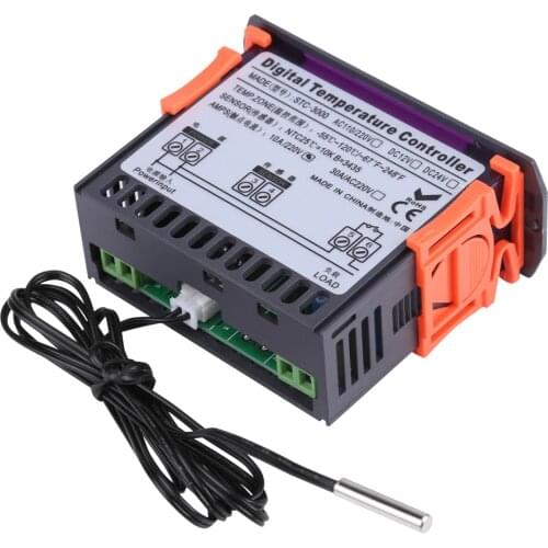 STC-3000 10A 30A LED Digital Thermostat Touch Digital Temperature Controller Thermostat With Sensor 110V-220V 85 x 35 x 65mm