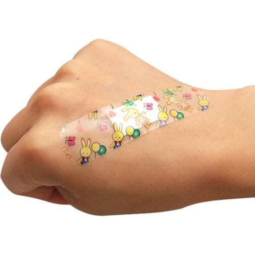 Color Cartoon band-aid Breathable Waterproof Hemostatic Breathable band-aid First Aid Adhesive Bandages Emergency Kit For Child