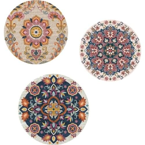 Datura Design Soft Creative Delicate Round Carpets For Living Room Bedroom Rugs Home Carpet Floor Door Mat Fashion Area Rug Mats