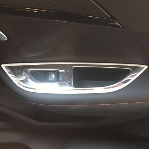 For Peugeot 2008 2019-Present Car Styling Internal Door Window Lift Switch Sequin Internal Sticker Interior Frame Accessory