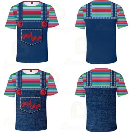 Halloween T Shirt The Evil Good Guys Clothing Children Kids Boys Girl Short Sleeve Tees Tops Halloween Chucky Child T-shirt