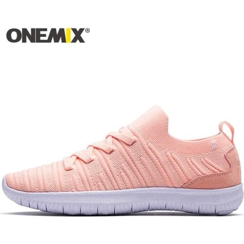 ONEMIX Unisex Sock Walking Shoes Light Weight Slip-on Sandals Knitted Breathable Mesh Athletic Casual Shoes Walking Sneakers