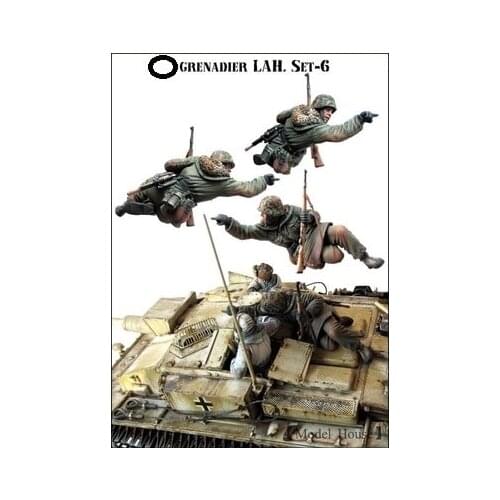 1:35 Scale Die-cast Resin 1 Character Scene Of A German Soldier In World War II Needs To Be Assembled And Colored By Itself