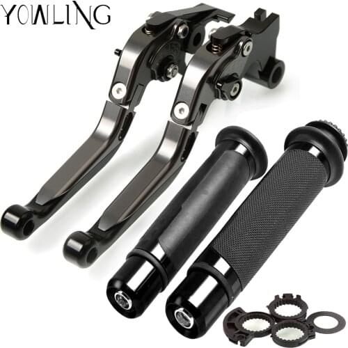 Motorcycle Accessories Folding Extendable Brake Clutch Levers and Handlebar Hand Grips For SUZUKI B-KING 2008 2009 2010 2011