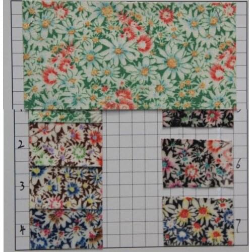 New fashion flower glitter fabric artificial PU leather fabric material wholesale