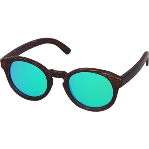 CUUPA Vintage Bamboo dyeing frame Polarized sunglasses Unisex Driving sun glasses for women Beach Anti-UV eyeglasses