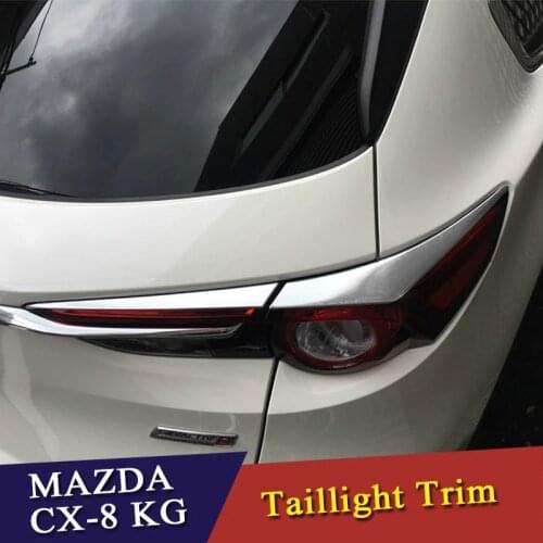 Rear Tail Light Cover Trims For Mazda CX-8 CX 8 KG 2018 2019 Car Styling Exterior Accessories ABS Chrome