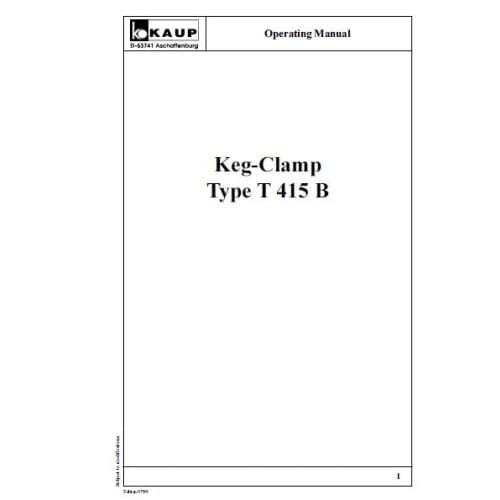 Kaup spare parts and maunals PDF