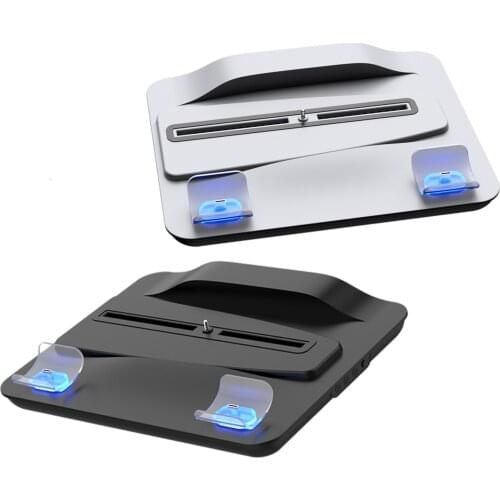 Dual Controller Charger with Cooling Fan Compatible for PS5 Controllers, High Speed Docking Charging Station Kit