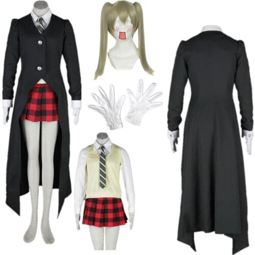 Anime cosplay Soul Eater Maka Albarn Cosplay Womens clothing Costume Halloween