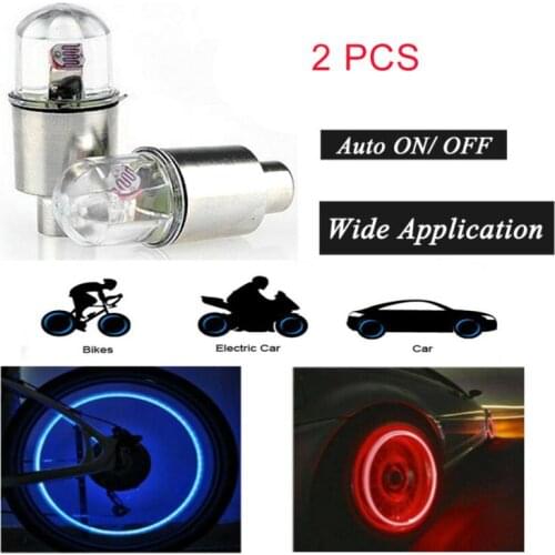1 Pair Waterproof Wheel Light For Bicycle Motocycle And Car Bicycle Taillights High Impact Motion Sensor LED Light Lamp In Stock