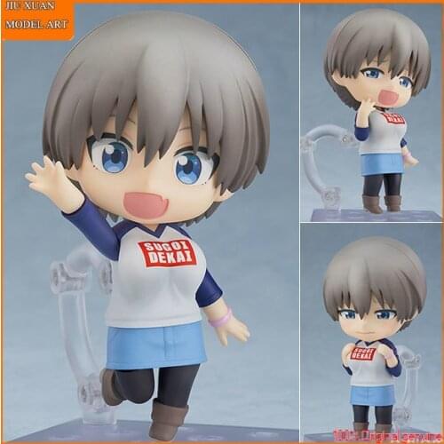 100% Original: Uzaki-chan Wants to Hang Out! uzaki hana Q version figma Action Figure Anime Figure Model Toys Figure Doll Gift