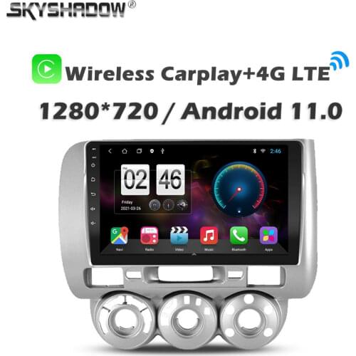 360 Panoramic Camera 6G+128G Android 10.0 Car DVD Player GPS WIFI Bluetooth 5.0 RDS Radio For Honda Fit jazz 2004 2005 2006 2007