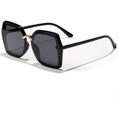 2021 Classic Fashion Sunglasses Trendy Custom Square Big Frame Women Female Sun Glasses