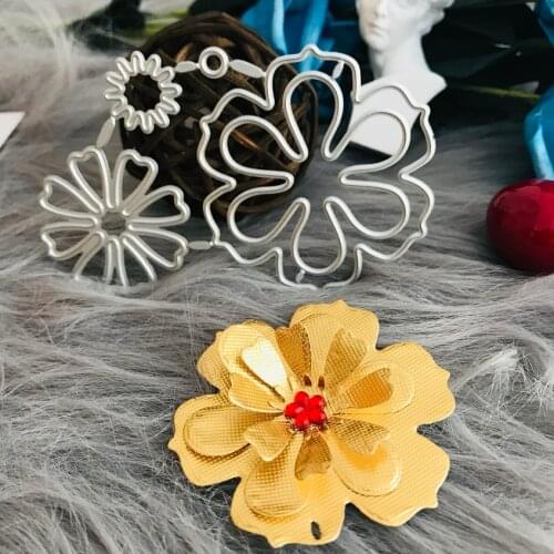3D Craft Dies Flower leaf Decor Metal Cutting Dies Scrapbooking stamps embossing paper Cards border template punch Stencils DIY