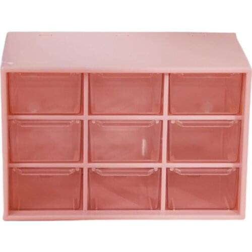 6 Grids/9 Grids Storage Boxes Dustproof Multi-purpose Plastic Three Layers Storage Rack for Home Desktop Cosmetic Organizer