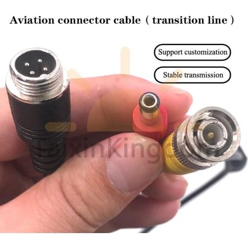 Aircraft male head - to BNC male head (video) + DC male head mdvr connecting line anti interference shielding line