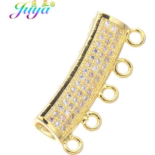 DIY Beadwork Jewelry Material Gold Charm Spacer Beads Cruved Tube Beads Accessories For Pearls Necklace Jewelry Making