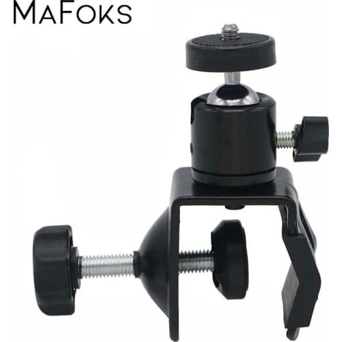 C-Clamp Camera Mount 360 Degree Swivel Ball Head with 1/4 Screw for DSLR Photography Photo Studio Light Stand