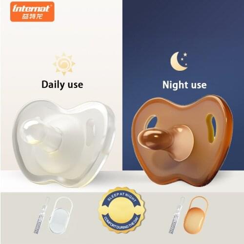 Baby Liquid Silicone Pacifier Food Grade Silicone BPA Free Newborn Baby Pacifier Night Soothie Pacifier for Breastfed Babies