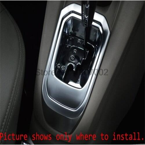 For CITROEN Elysee 2014 ABS Chrome Sticker Gear Shift Level Platform Auto Accessories trim AT/MT