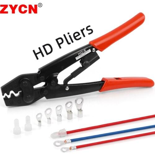 Non-Insulated Terminal Crimp HS-16 1.5-16mm2 Labor-Saving Pliers Wire Connector Electrician Tool Brass & Copper SNB RNB SC UT OT