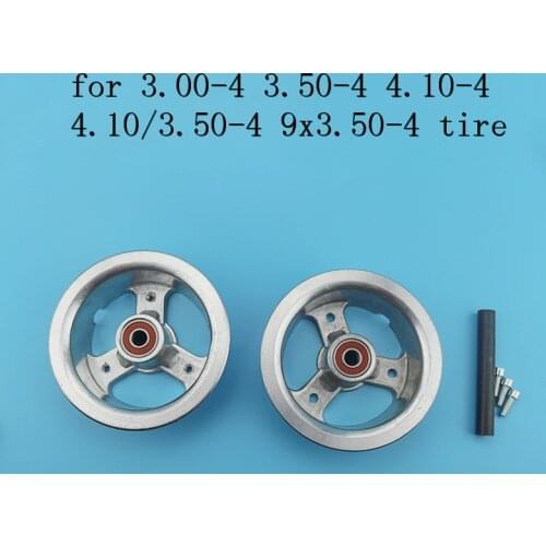 Free shipping 3.00-4 3.50-4 4.10-4 4.10/3.50-4 9x3.50-4'' 4 inch Alloy Rims Wheel hub for scooter bike motorcycle ATV Go Kart