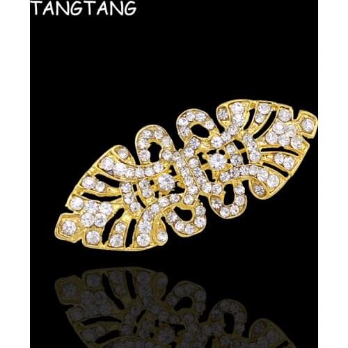 Fashion Rhinestone Wedding Ribbon Alloy Crystal Brooch Pins Wholesale And Retail Drop Shipping Custome Jewelry Item No.: BRH5235