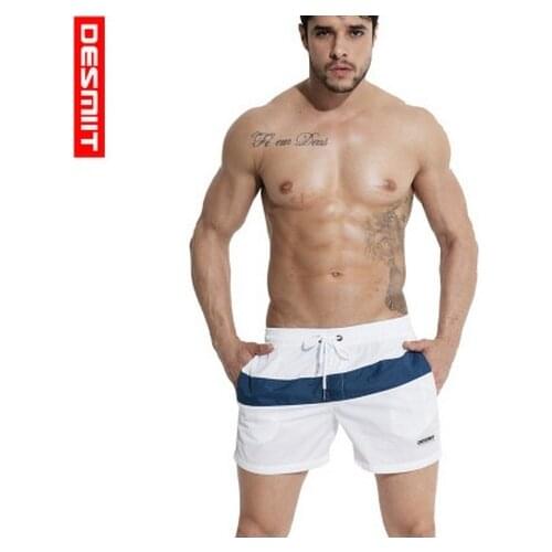 2018 Brand Desmiit Summer Mens Beach Shorts Leisure Sport Running Workout Shorts Quick Dry Surfing Loose and light Board Shorts