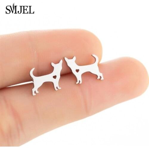 Small Dachshund Dog Earrings Jewelry Trendy Cute Dog Paw Earings Everyday Wild Fashion Chihuahua Siberian Studs Accessories