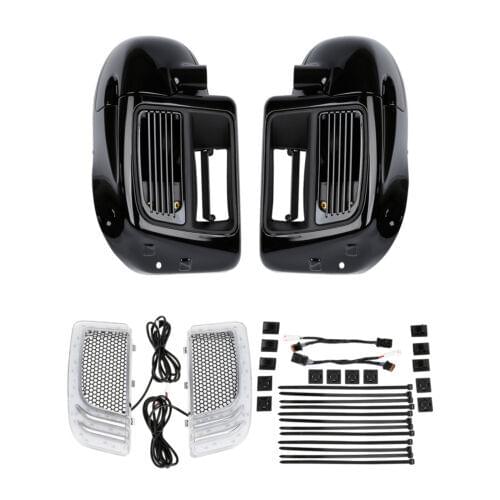 Motorcycle Lower Vented Fairing Radiators Cooler For Harley Touring Street Glide Electra Glide Road King 2014-2020 Water-Cooled