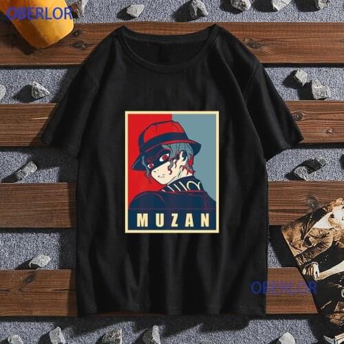 New Kimetsu No Yaiba Kibutsuji Muzan Anime Gift V2 T Shirts O-Neck Harajuku Fashion Tshirt Hip Hop Tee Tops Streetwear Homme