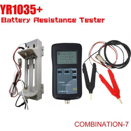 New Original Four-line YR1035 Lithium Battery Internal Resistance Meter Tester YR 1035 Detector 18650 Dry Battery Combination 7