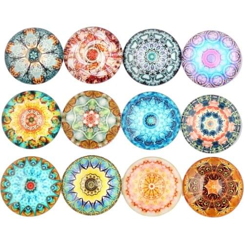Onwear mix pattern photo round dome pendant glass cabochon 12mm 14mm 18mm 20mm 25mm 30mm 40mm 58mm diy jewelry findings