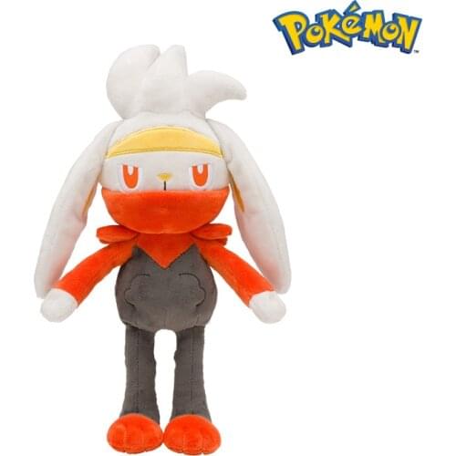 30cm Pokemon original Raboot Plush Toys Soft Stuffed Animals Toys Doll Gifts for Children Kids