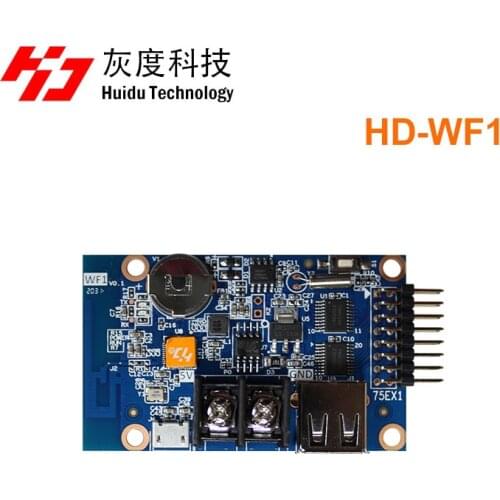 Huidu full color wifi u-disk led control system HD-WF1 for door lintel store/signboard/Vehicle-mounted /led screens