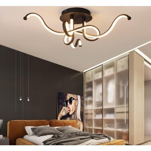 Simple and modern led bedroom ceiling lamp living room creative art lamp personality Nordic style warm and romantic room lamp