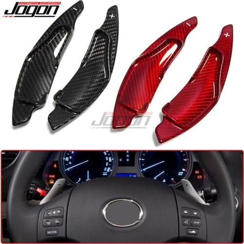 Carbon Fiber Steering Wheel Shift Paddle Shifter Cover Extension For Lexus IS XE20 IS250 IS300 IS350 2006-2013 Car Accessories