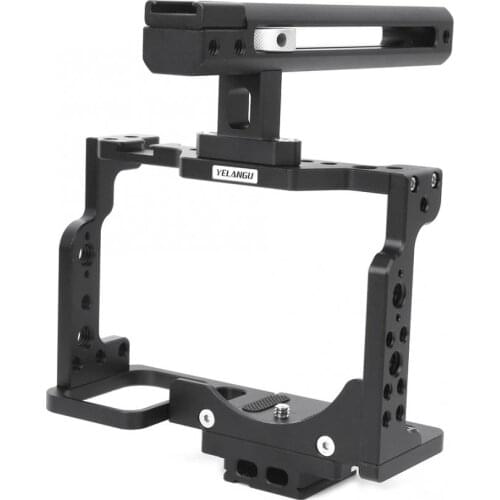 YELANGU Metal Cage with Handle Grip Hot Shoe Extension Port Photography SLR camera Accessory for Nikon Z6/Z7