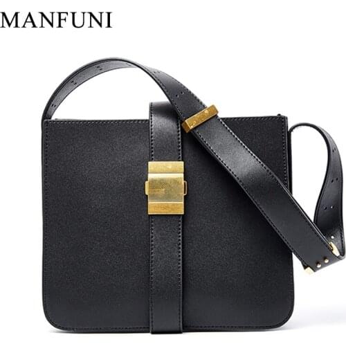 Simple Design Women Tote Handbag 100% Genuine Leather Vintage Black Brown Lady Crossbody Purse High Quality Small Flap Bags Red