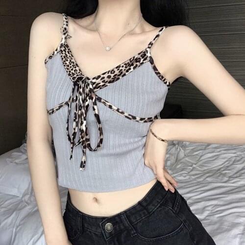 Knitted Suspender Vest Suspenders Vests Camisole Women Tops Self-cultivation New Style Patchwork Multiple Colors Slim Knitwear