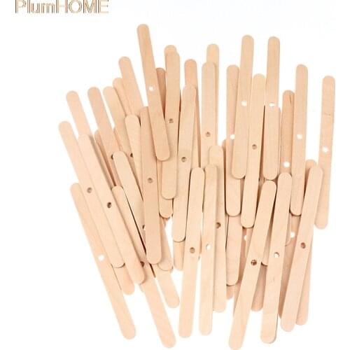 100Pcs Wooden Candle Wicks Holder Centering Device DIY Handmade Candle Making Tools 11.4*1cm/4.48*0.39in