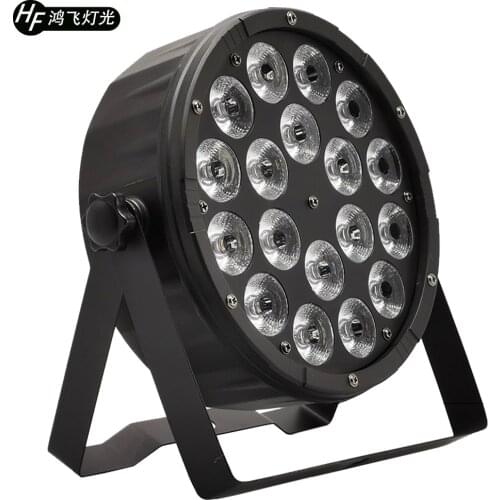 18x12w RGBW 4in1 Flat Par Light LED PAR 18X12W Lighting Equipment Party Dyeing Light